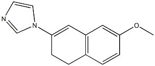 1,2-Dihydro-3-(1H-imidazol-1-yl)-6-methoxynaphthalene Structure