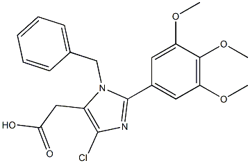 1-Benzyl-4-chloro-2-(3,4,5-trimethoxyphenyl)-1H-imidazole-5-acetic acid|