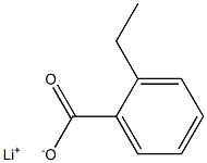 2-Ethylbenzoic acid lithium salt Structure