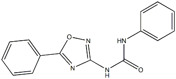 1-(5-Phenyl-1,2,4-oxadiazol-3-yl)-3-(phenyl)urea Structure