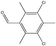 3,5-Dichloro-2,4,6-trimethylbenzaldehyde 结构式