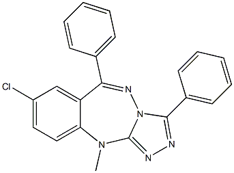  7-Chloro-1,9-diphenyl-4-methyl-4H-2,3,4,10,10a-pentaazabenz[f]azulene