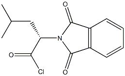 (S)-2-(1,3-Dihydro-1,3-dioxo-2H-isoindole-2-yl)-4-methylpentanoic acid chloride 结构式