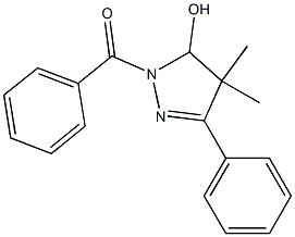 4,4-Dimethyl-5-phenyl-3,4-dihydro-2-(benzoyl)-2H-pyrazol-3-ol