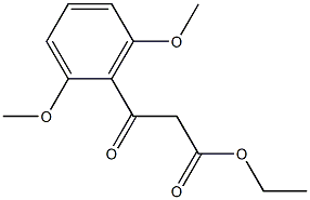 2,6-Dimethoxybenzoylacetic acid ethyl ester Structure