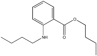 o-(Butylamino)benzoic acid butyl ester Structure
