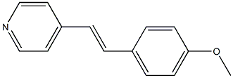 4-[2-[4-Methoxyphenyl]ethenyl]pyridine,,结构式