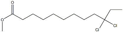 10,10-Dichlorododecanoic acid methyl ester Structure