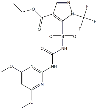 1-Trifluoromethyl-5-[3-(4,6-dimethoxy-2-pyrimidinyl)ureidosulfonyl]-1H-pyrazole-4-carboxylic acid ethyl ester