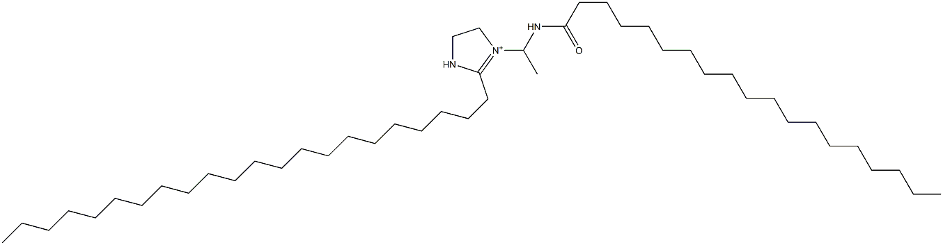 2-Docosyl-1-[1-(nonadecanoylamino)ethyl]-1-imidazoline-1-ium Structure