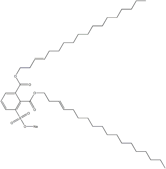 3-(Sodiosulfo)phthalic acid di(3-octadecenyl) ester Structure