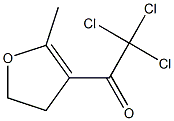 4,5-Dihydro-2-methyl-3-(trichloroacetyl)furan,,结构式