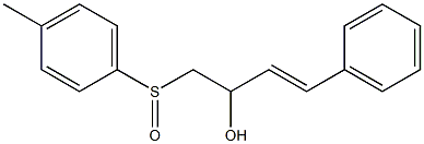 (E)-1-(p-Tolylsulfinyl)-4-phenyl-3-buten-2-ol Structure