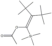 2-tert-Butyl-3,3-dimethyl-1-trimethylsilyl-1-buten-1-ol acetate Structure