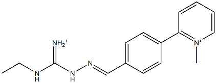 1-Methyl-2-[4-[2-[iminio(ethylamino)methyl]hydrazonomethyl]phenyl]pyridinium