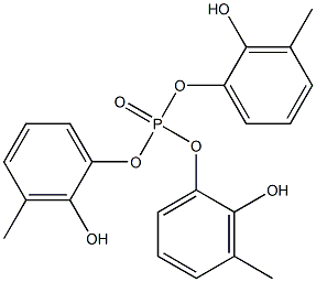 りん酸トリ(2-ヒドロキシ-3-メチルフェニル) 化学構造式
