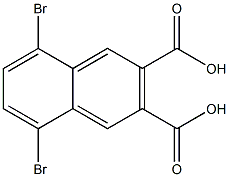 5,8-Dibromonaphthalene-2,3-dicarboxylic acid 结构式