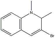 3-ブロモ-1,2-ジヒドロ-1,2-ジメチルキノリン 化学構造式