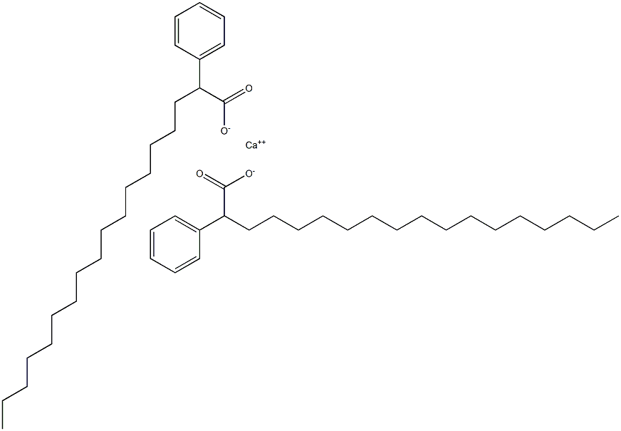 Bis(2-phenylstearic acid)calcium salt Struktur