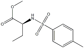 (2S)-2-[(p-Tolylsulfonyl)amino]butyric acid methyl ester Structure