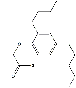 2-(2,4-Diamylphenoxy)propanoic acid chloride Structure