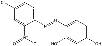 4-(4-Chloro-2-nitrophenylazo)resorcinol,,结构式