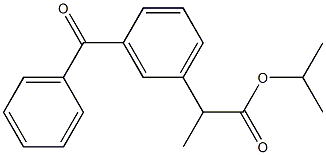 2-(3-Benzoylphenyl)propionic acid isopropyl ester Structure