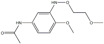 4'-Methoxy-3'-(2-methoxyethoxyamino)acetanilide 结构式