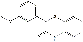 2-(3-Methoxyphenyl)-2H-1,4-benzothiazin-3(4H)-one Struktur