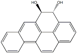 (4R)-4,5-ジヒドロベンゾ[a]ピレン-4β,5α-ジオール 化学構造式