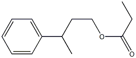 Propanoic acid 3-phenylbutyl ester,,结构式