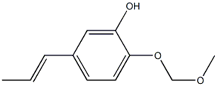 2-(Methoxymethoxy)-5-(1-propenyl)phenol Struktur