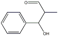 α-メチル-β-ヒドロキシベンゼンプロパナール 化学構造式