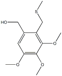 3,4,5-Trimethoxy-2-methylthiomethylbenzyl alcohol Structure