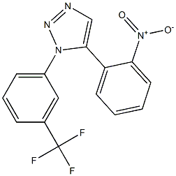 1-(3-(Trifluoromethyl)phenyl)-5-(2-nitrophenyl)-1H-1,2,3-triazole Structure