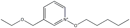 3-(Ethoxymethyl)-1-(pentyloxy)pyridinium Structure