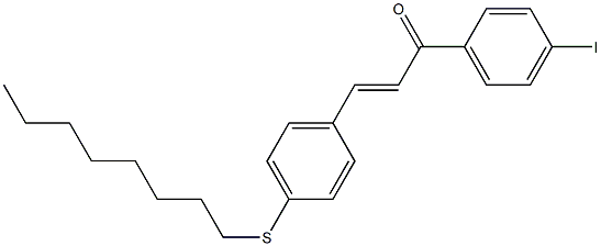 4-((Octylthio))-4'-iodochalcone,,结构式