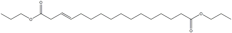 3-ヘキサデセン二酸ジプロピル 化学構造式