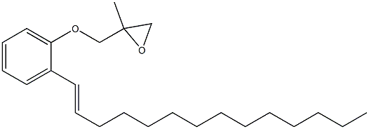 2-(1-Tetradecenyl)phenyl 2-methylglycidyl ether Structure