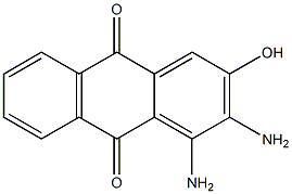 2-Hydroxy-3,4-diaminoanthraquinone Structure