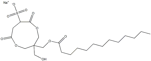 1-(Tridecanoyloxymethyl)-1-(hydroxymethyl)-4,7-dioxo-3,8-dioxacyclononane-6-sulfonic acid sodium salt