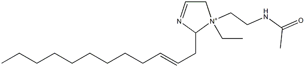 1-[2-(Acetylamino)ethyl]-2-(2-dodecenyl)-1-ethyl-3-imidazoline-1-ium 结构式