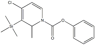 4-Chloro-1,2-dihydro-2-methyl-3-(trimethylsilyl)pyridine-1-carboxylic acid phenyl ester|