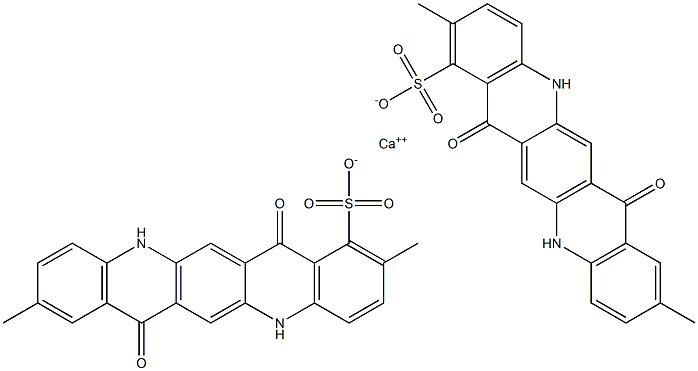 Bis[5,7,12,14-tetrahydro-2,9-dimethyl-7,14-dioxoquino[2,3-b]acridine-1-sulfonic acid]calcium salt