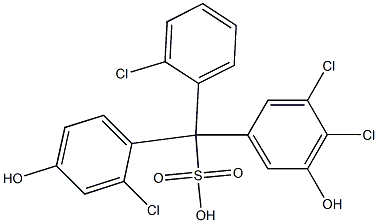 (2-Chlorophenyl)(2-chloro-4-hydroxyphenyl)(3,4-dichloro-5-hydroxyphenyl)methanesulfonic acid