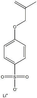 4-Methallyloxybenzenesulfonic acid lithium salt,,结构式