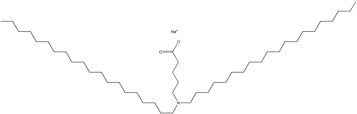 5-(Diicosylamino)valeric acid sodium salt 结构式