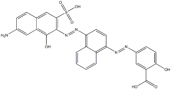 5-[4-(7-Amino-1-hydroxy-3-sulfo-2-naphthalenylazo)-1-naphthalenylazo]-2-hydroxybenzoic acid