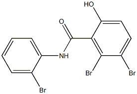 2',5',6-トリブロモ-2-ヒドロキシベンズアニリド 化学構造式