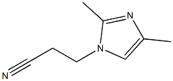 1-(2-Cyanoethyl)-2,4-dimethyl-1H-imidazole 结构式